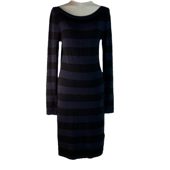 French Connection Lightweight Striped Pullover Striped Sweater Dress Size 8 - Picture 1 of 6